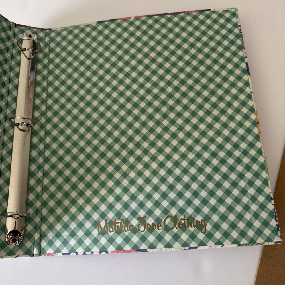 Matilda Jane Large 3 Ring Cloth Binder W Clipboard  Happy Floral Design